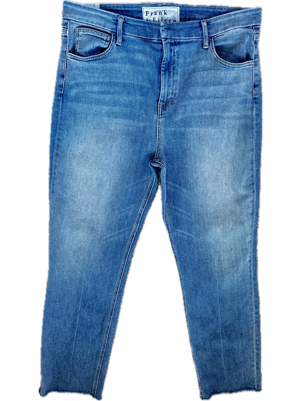 Frank & Eileen DERRY Women's Medium Light Blue Straight Leg Jeans Size 32